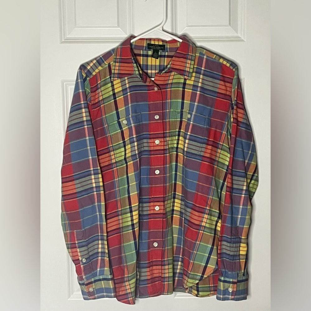 LAUREN RALPH LAUREN Women's Multicolor Flannel Shirt